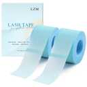 LZM Lash Tape for Eyelash Extensions,Silicone Gel Eyelash Tape for Lift/Make up, Latex Free for Sensitive Skin Lash Extensions Supplies for Eye Tech Essentials (1in x 4yd, 2 Rolls Blue)