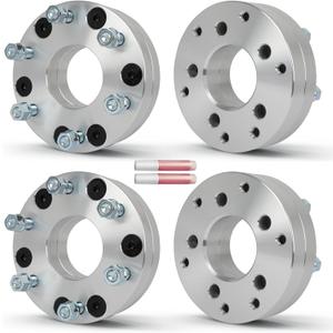 OCPTY 4PCS 5x4.5 to 6x5.5 Wheel Spacers Adapters 2" inch 12x1.5 Studs 74mm Hub Bore Forged Wheel Spacers Adapters 5 Lug fit for Accord for Avalon for Camry for Civic for CL for Crosstour