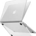 ProCase Hard Shell Case for MacBook Air 13 inch 2025 2024 2023 2022, M4 A3240, M3 A3113, M2 A2681, Laptop Cover for MacBook Air 13.6"-Clear