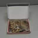 REECHO Clip in Hair Extensions, 4PCS Hair Extensions 24" Thick Long Beach Waves hair extensions HE003 Invisible Lace Weft Natural Soft Hairpieces for Women (Dark Ash Brown with Highlights)