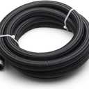 20AN Hose Fuel line, Nylon Braided CPE Rubber Oil Cooling Line(Not for E85), (20AN-5Ft)