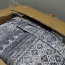 Nakagishi 10x12 Area Rug Living Room: Washable Boho Large Neutral Modern Soft Stain Resistant Farmhouse Indoor Floor Rug Non-Slip Accent Carpet for Bedroom Nursery Kids Playroom Office- Blue