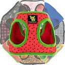 EcoBark Step in Dog Harness Reflective Soft Ultra Padded Mesh Dog Harnesses for  Medium Dogs Eco-Friendly Comfort Secure Halter No Pull Adjustable Pet Vest (Medium-11 to 17 lbs-Chest Up to 16 in (Pack of 1), Watermelon Sugar)