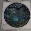 Tree of Life Suncatcher Stained Glass Window Hangings Sun Catchers Colorful Ornament Gifts for Women Mom Wife Halloween Christmas Housewarming (9.8 inches)