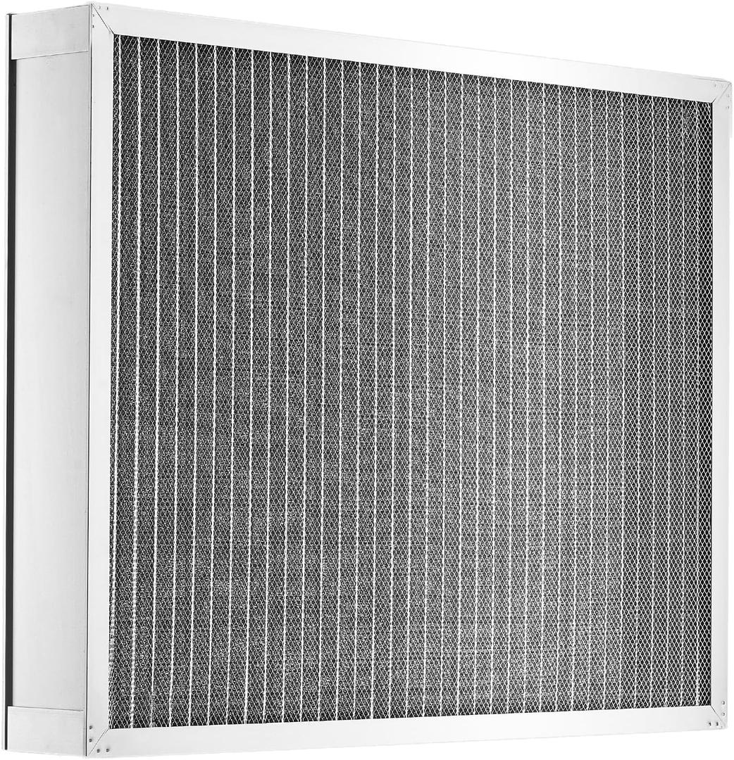 VEVOR 20x25x4 inch Electrostatic Air Filter, AC/HVAC Furnace Filter Washable & Reusable Aluminum, MERV 8 Long Lifetime, Home or Office (Actual Size: 19.37 x 24.37 x 3.58 in) VEVOR 20x25x4 inch Electrostatic Air Filter, AC/HVAC Furnace Filter Washable & Reusable Aluminum, MERV 8 Long Lifetime, Home or Office (Actual Size: 19.37 x 24.37 x 3.58 in)