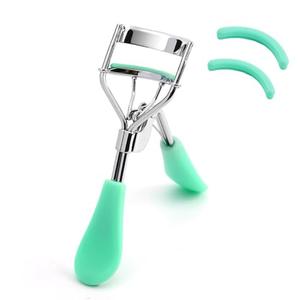 Vophoeen Eyelash Curler - Ergonomic Design for All Eye Shapes, Precision Curl Control, Superior Long- Lasting Curl, Gentle on Lashes, Includes 2PCS Silicone Replacement Pads, Easy to Use (Green), Pack of 2