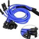 9 Pcs Spark Plug Wire Set 10.5mm Electronic Ignition Cables for SBC BBC HEI 350 383 454 90 to Straight