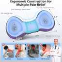 Cervical Neck Roll Pillow, Say Goodbye to Neck Pain, Travel Neck Support Pillow for Side Sleepers, Ergonomic Memory Foam Camping Pillow, Cervical Traction Device with Storage Bag