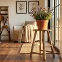 Rustic Wooden Stool, Handmade Reclaimed Wood Decor Seat