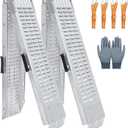 72.5" Heavy Duty Folding Loading Ramps, 1500lb Capacity, Ideal for Motorcycles, Lawn Mowers, ATVs, UTVs, and More  Pack of 2 with Safety Straps and Gloves