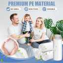 2 x Small Trash Bags - 100 Count 4 Gallon Trash Bag, Unscented Small Garbage Bags Bathroom Trash Bags, White 4 Gal Trash Can Liners