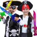 ArtCreativity Light Up Shark Swords for Kids, Halloween Costume Accessories, Halloween Light Up Toys, Set of 3, 15 Inch Toy Sword with Flashing LED Lights, Great Toy Sword for Kids