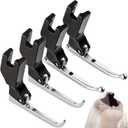 4 Pcs P369 New Bead Sequin Special Presser Foot, Sewing Machine Feet, Wedding Dress Bead Fabric Sewing Machine Accessory No-bead-tapping, Anti-curl & Fabric-holding for Evening Gown(4pcs Mix)