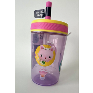 Zak Gabby's Dollhouse Kelso Straw Tumbler 15oz -Purple