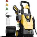 Electric Pressure Washer, 4800 PSI 3.2 GPM Power Washer with 4 Quick Connect Nozzles, Foam Cannon, Power washers Electric Powered for Cars, Fences, Driveways, Homes, Patios (Yellow)