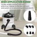 HVAC Wet Vac Tool, Universal A/C Cleaner for Clogged Pipes with 3/4" & 1" PVC Connectors