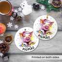 3 x Pig Ornaments for Christmas Tree 2025 - Animal Lovers Gifts for Women, Men, Merry Pigmas animal Ornaments for Christmas Tree Decorations, Funny Gifts for Friends Neighbor Farmer Who Love Pig