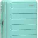 Traveler's Choice Pagosa Hardshell Expandable Luggage with Spinner Wheels, Mint, 22-Inch Carry-on