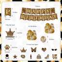 Cheetah Print Birthday Decorations for Girls 26 PCS Leopard Party Decorations with Happy Birthday Banner, Balloons, Cupcake Toppers, Cake Topper Party Supplies for Safari Jungle Theme