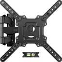 USX Mount UL Listed TV Wall Mount for Most 26-60 Inch TVs, TV Mount Rotating Swivel Tilt Center Corner Design on Single Stud, TV Brackets for Wall Mount Up to 77 lbs Max VESA 400x400mm