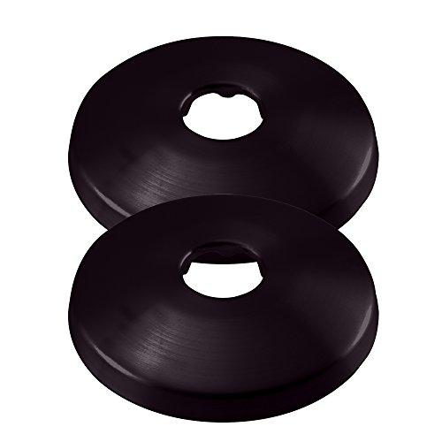 Westbrass A128-2-12 1/2" Sure Grip Low Pattern Flange for Copper Pipe (5/8" OD), Oil Rubbed Bronze (2-Pack)