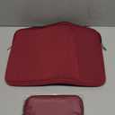 RAINYEAR 14 Inch Laptop Sleeve Case Protective Soft Padded Zipper Cover Carrying Computer Bag with Front Pocket & Accessories Pouch, Compatible with 14" Notebook Chromebook Tablet Ultrabook (Red)