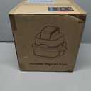 4-in-1 Portable Glass Air Fryer, 140400F Precise Heat, Max Crisp Technology, 4.2QT & 1.6QT Dual Containers with Lids, Freezer & Dishwasher Safe, Bake, Recrisp, Air Fry (Grey)