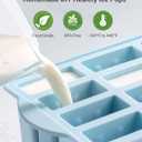 Popsicles Molds, MEETRUE 12 Pieces Silicone Popsicle Molds Easy-Release BPA-free Popsicle Maker Molds Ice Pop Molds Homemade Popsicle Ice Pop Maker with 50PCS Popsicle Sticks+Cleaning Brush