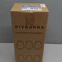 Wine Glass Lamp Shade for Light Fixture, 6.3" Height, 1-5/8 Inch Fitter, 3 Pack Clear Amber Seeded Bubble Effect Glass Shade Replacement Globe