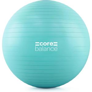 Exercise Ball for Workouts, Anti-Burst and Slip Resistant, Swiss Yoga Ball for Pregnancy, Stability, Fitness and Physical Therapy, 4 Sizes, with Pump (55cm, Teal)