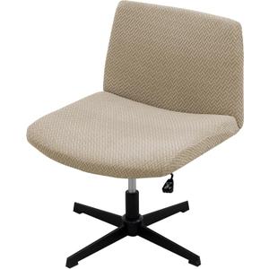 Armless Chair Cover Office Desk Chair Cover, Waterproof and Elastic Criss Cross Chair Cover, Vanity Chair Covers,Mid Back Wide Seat Accent Chair Covers