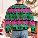 34HD Ugly Xmas SweaterFunny Knit Christmas Sweater for Women & Men 2025, Long Sleeve Crewneck Holiday Pullover, Unisex Gift (M)