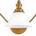 3 Light Brass Vanity Light, Brushed Brass Bathroom Mirror Light Fixture, 23.6" L Vintage Luxury Bathroom Wall Sconce, E26 Base Hardwired Vanity Lighting Over Mirror for Bathroom Bedroom Dressing Room
