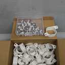 70 Sets Light Clips for Govee H706 H806 Mounting Clips with 140 Screws Compatible with Govee Pro Permanent Outdoor Lights Extension, Install Firmly (White)