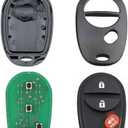 Key Fob Keyless Entry Remote Replacement for Toyota Tacoma Tundra Sienna Sequoia Highlander - 3 Buttons Car Key Fob FCC: GQ43VT20T (Set of 2)