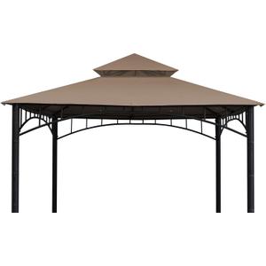 Replacement Canopy roof Cover for Target Madaga Gazebo Model L-GZ136PST, (Khaki)