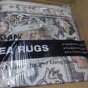 9x12 Area Rugs for Living Room - Large Carpet Ultra Thin Soft Washable Oriental Vintage Floral Distressed Rug Big Indoor Carpets for Bedroom Nursery Dorm Home Decor Aesthetic - Multi