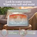 GOGO Pure Baby Wet Wipe Warmer and Wet Wipe Dispenser, Advanced Features - 4 Bright Auto Off LED Ample Lights for Nighttime Changes, Dual Heat for Baby's Comfort, Improved Design