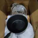 T-Fal Ultimate Hard Anodized Nonstick Cookware Set 17 Piece, Nonstick Pots and Pans Set with Fry Pan, Saucepans, Saute-Pan, Griddle, Dishwasher Safe, Black