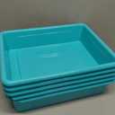 Storex(62522U05C) Letter Size Flat Storage Tray  Organizer Bin for Classroom, Office and Home, Teal, 5-Pack ,10 x 13 x 3 Inches