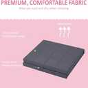 Hiseeme Soft Weighted Blanket for Adult (15lbs, 48''x72'') Evenly Distributed Weight - Enjoy Natural Deep Sleep (Dark Grey)