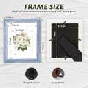 AAQ 8x10 Picture Frames Set of 4, Rustic Farmhouse Photo Frame with HD Plastic Cover,8x10 without Mat or 5x7 with Mat for Wall or Tabletop Display Home Office Gift (Multicolour)