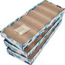 PEEKAB Cat Scratcher Cardboard Reversible Cat Scratch pad Kitty Corrugated Scratching Board Bed Catnip Included
