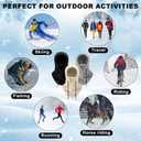 Eurzom 6 Pcs Ski Mask Balaclava for Women Men Warm Winter Fleece Face Mask Hooded Scarf for Cold Weather (Black)