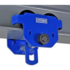 3Ton/6600LB Beam Trolley 4 8in Adjustable Flange Width, Heavy Duty Manual Push Trolley w/Dual Track Rollers for Crane Lifts, Garage Hoists, Straight/Curved I Beams