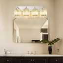 Bathroom Light Fixtures Crystal Modern Vanity Lighting Fixtures 4 Light Chrome Bathroom Vanity Light