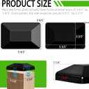 TonGass (24-Pack, Black) 4"x6" (3 5/8x5 5/8") Wood Fence Post Caps - Wooden Fence Cover Deck Post Cap, Durable Plastic Water-Proof and UV-Proof, Protect Wooden Poles from Cracking and Rotting