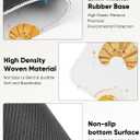 Seorsok Cute Milk & Egg Patterns Mouse Mat,Premium Textured Mouse Pads for Office Laptop,Washable Square Cute Mousepads with Extended Stitched Edges Non Slip Rubber Base 9.5"x7.8"x0.12" Inch,White