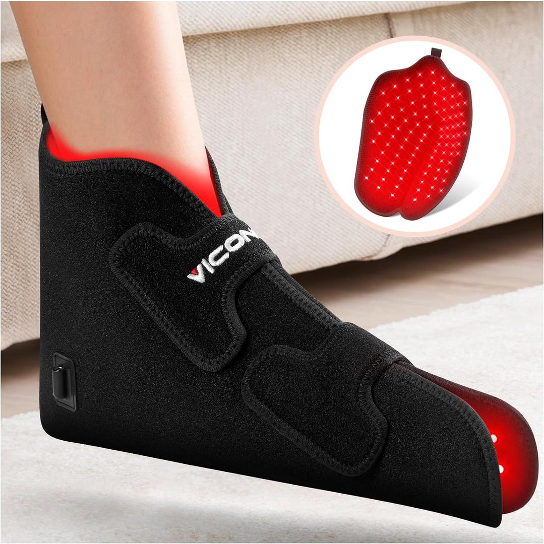 Viconor Red Infrared Light Therapy for Feet, Red Light Therapy Shoe Led Near Infrared Light Boots