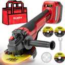 Ecarke Angle Grinder Compatible with Milwaukee 18V Battery, with Paddle Switch & Brushless Motor, 4-1/2-Inch to 5-Inch, Cordless Angle Grinder Tool for Polishing, Grinding, Cutting(Tool only)